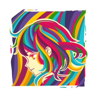 colorful girl #2 T-Shirt