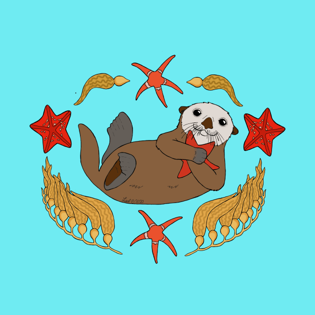 Sea Otter by HonuHoney