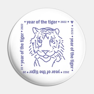 Very Peri Color of the Year of the Water Tiger 2022 Pin