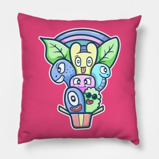 Kawaii doodle monster Pillow