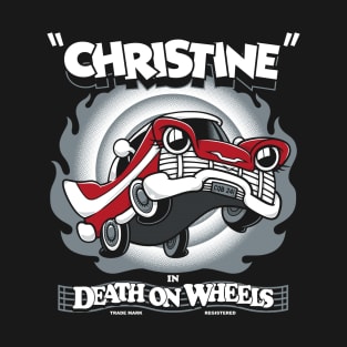 Vintage Cartoon Christine - Stephen King - Killer Car - Creepy Cute Horror T-Shirt