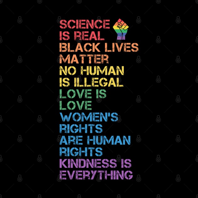 BLM Science Is Real Black Lives Matter LGBT Pride by qwertydesigns