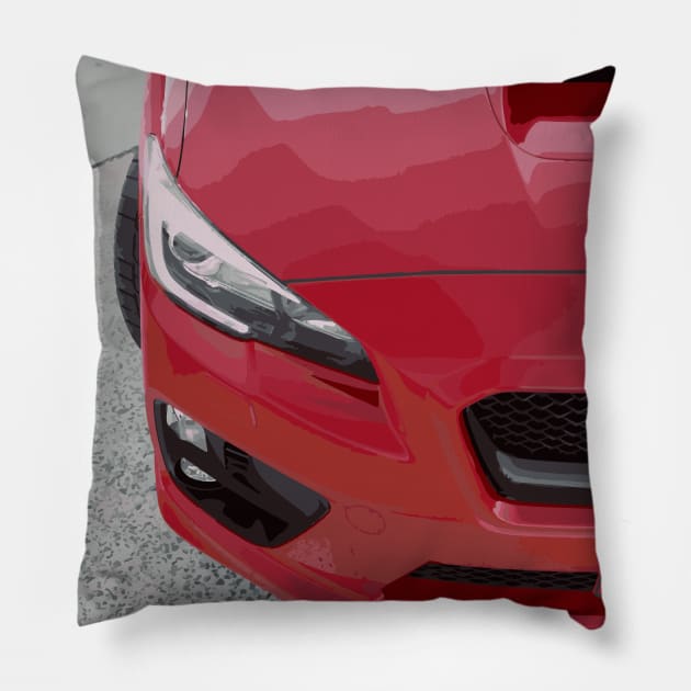 Subaru WRX Pillow by Rendagarth_Design_Company