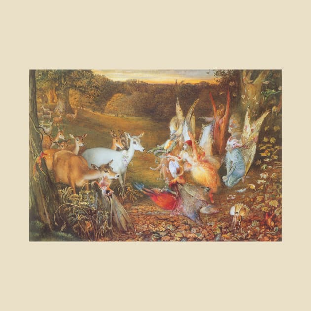 Vintage Fairy Tales, Enchanted Forest by John Anster Fitzgerald by MasterpieceCafe