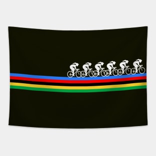 Women's Racing World Champion Bike Stripes Tapestry