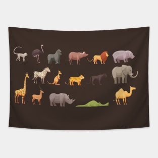 Wild animals Tapestry