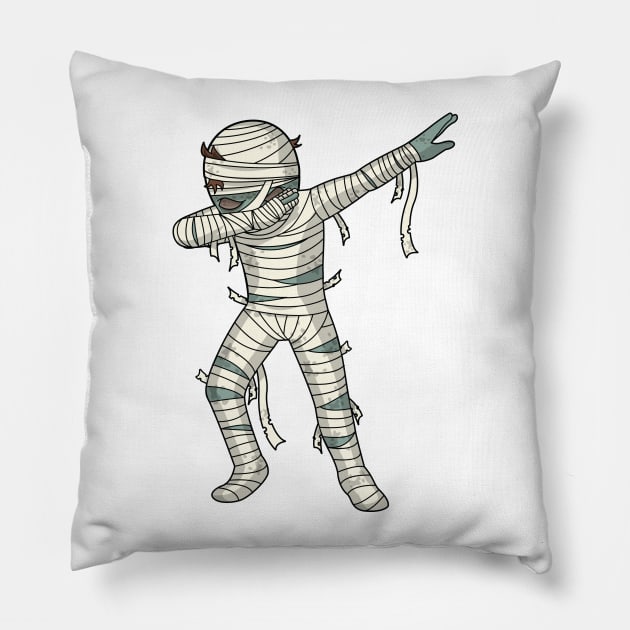 Dabbing Mummy Halloween Dab Dance Pose Pillow by ghsp