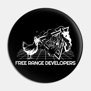 Free Range Developers (White) Pin