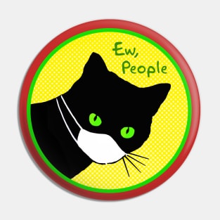 Black Cat hates you virus Pin