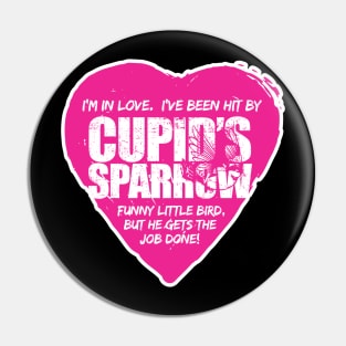 Cupid's Sparrow Pink Series Pin