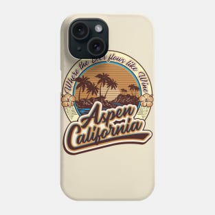 A little place called Aspen, California Where Beer Flows Like Wine Phone Case