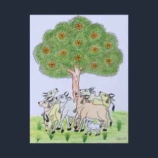 Phad painting nature and tree, By Gopal joshi T-Shirt