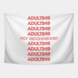 Adulting Plastic Bag Tapestry