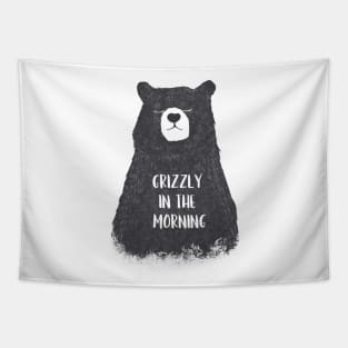 Grizzly in the morning bear Tapestry