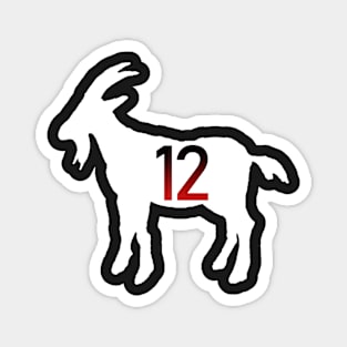 GOAT 12 GREATEST OF ALL TIME - GOAT GIFTS Magnet