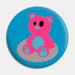 Marshmallow Teddybear Pin