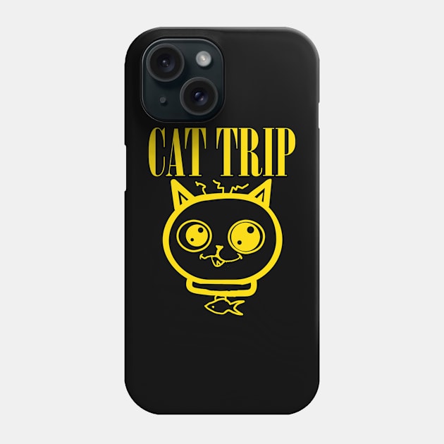 cat trip Phone Case by sambukino