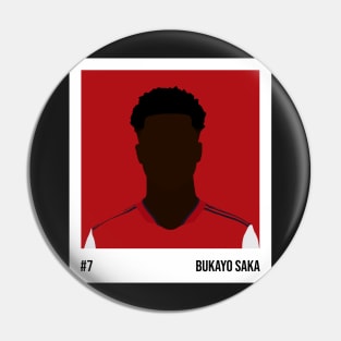 Bukayo Saka Minimalistic Camera Film Pin