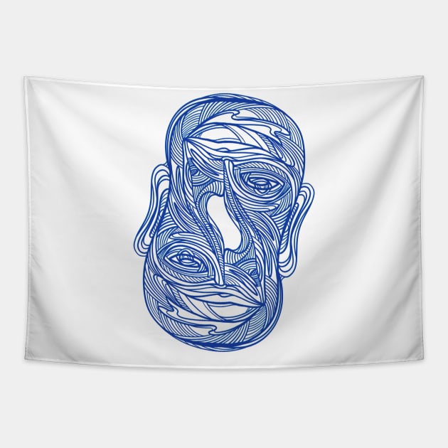 Abstract face tapestry new arrivals