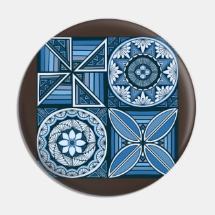 Tapa patchwork - ocean Pin