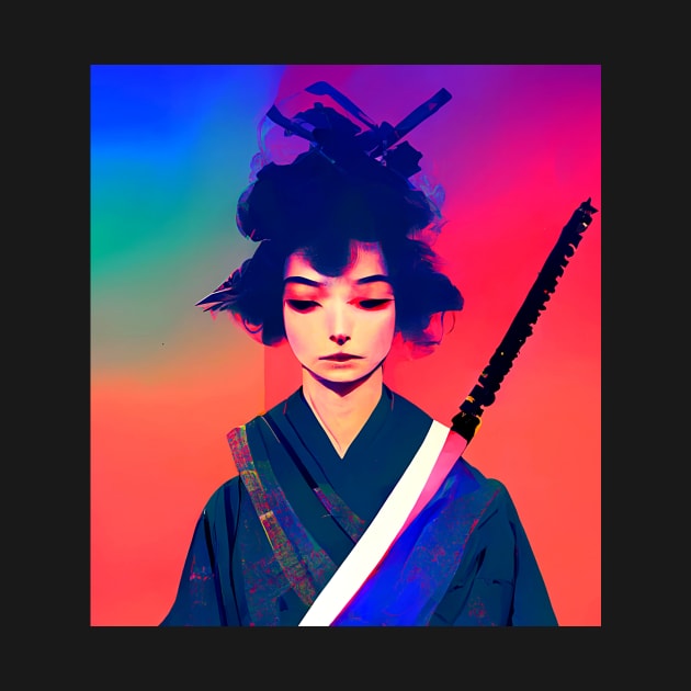 Samurai Girl 1 by Edongski303 Teepublic Merch
