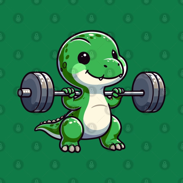 Cute T-Rex Dinosaur Leg Day Gym Workout by Kawaii-n-Spice