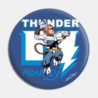 Classic logo with Thunder Monkey Pin