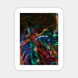 abstract leaf pattern Magnet