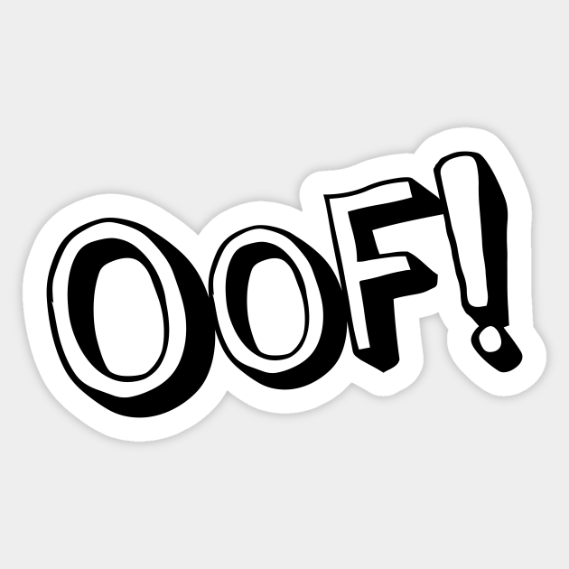 Oof Roblox Sticker Teepublic - roblox oof noob head oof sticker teepublic