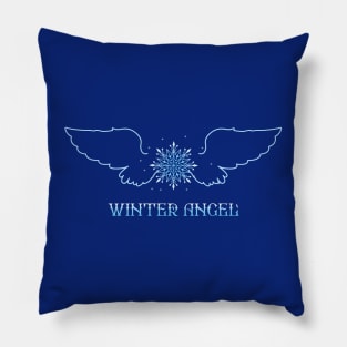 Winter Angel Wings Pillow