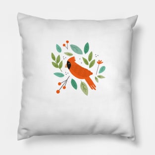 Chirpy Cardinals Pillow