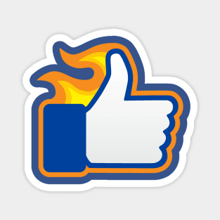 👍🏻 Embers of Approval: A Fiery Facebook Like 👍🏻 Magnet