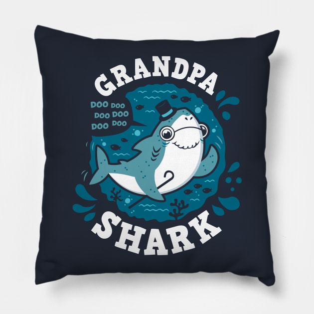 Grandpa Shark Pillow by Olipop