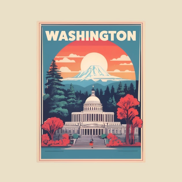 Washington Vintage Design by huefinder