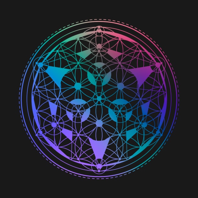 Flower of Life Mandala - Festival Gear - Psychedelic and Spiritual Artwork by The Dream Team