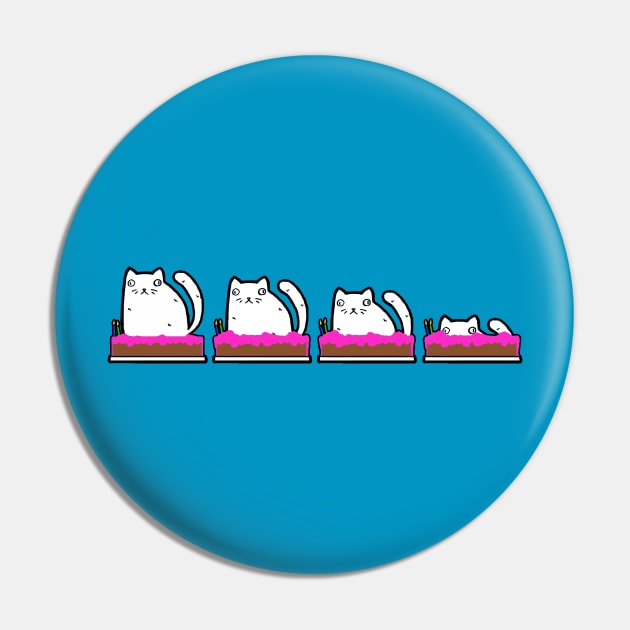 Rasabi Cat - Sinking Feeling Pin by rasabi