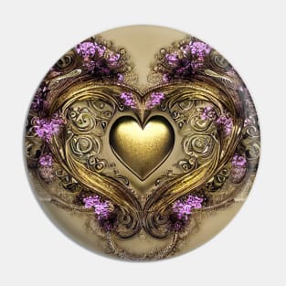 Heart of gold Pin