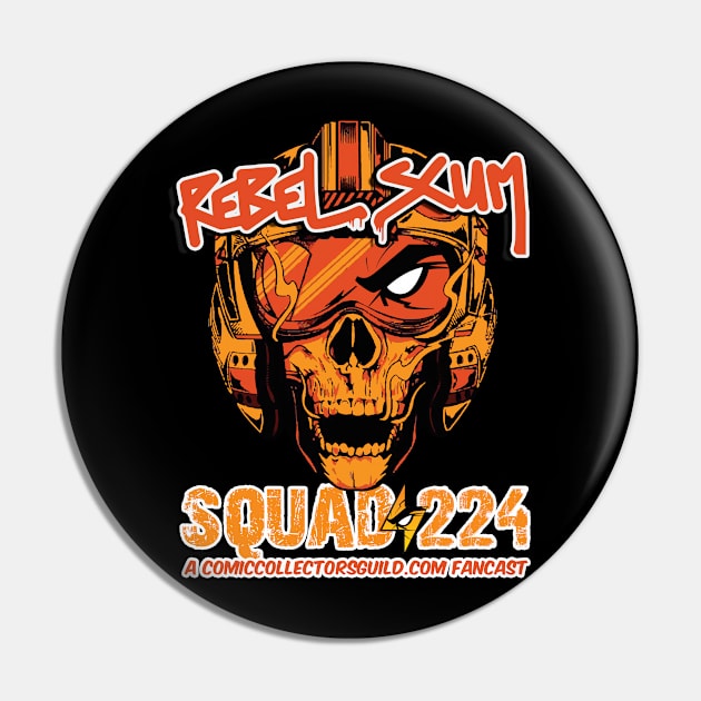 CCG Squad 224 FULL BACK ONLY Pin by Comic Collectors Guild 