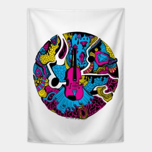 CMYK Circle of Music Tapestry