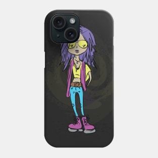 Rock teenager girl Phone Case