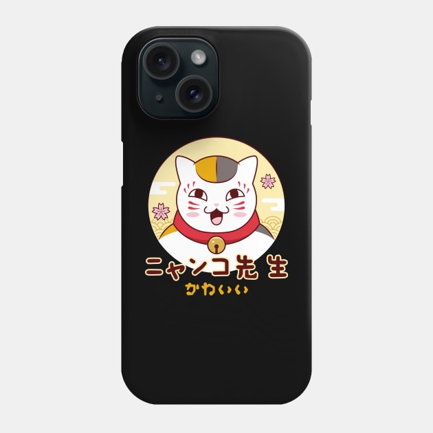 Nyanko Sensei Neko Phone Case by Lagelantee