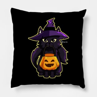 Cat Witch - Halloween Pillow