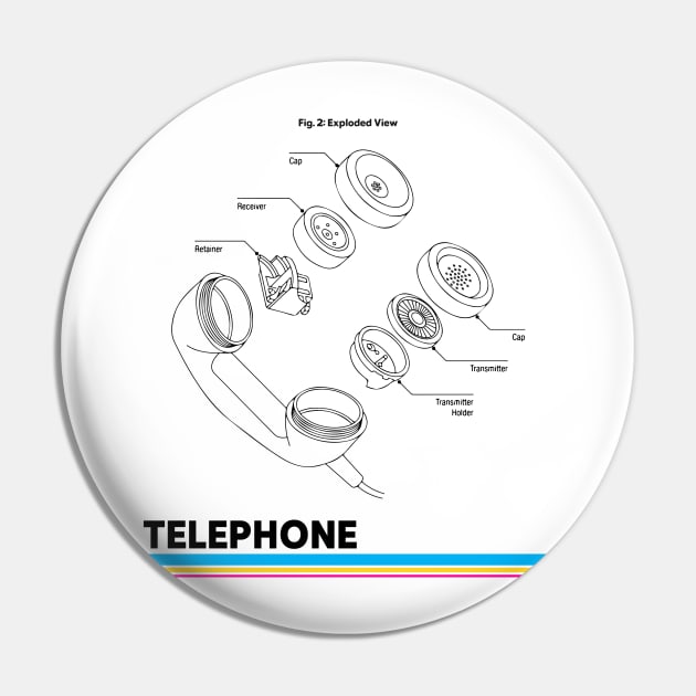 Design of Retro Phone Pin by ForEngineer