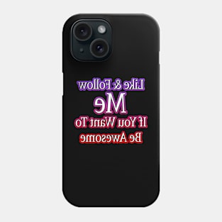 Follow Me Streamer Purple Red Phone Case