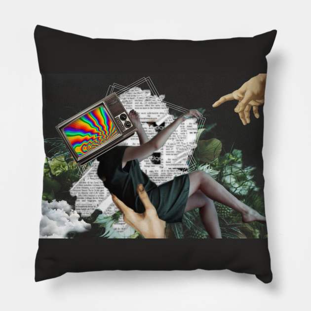 Renaissance surrealism Pillow by Trouvaile Card