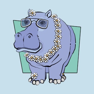 Hippo in Sunglasses T-Shirt