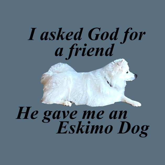 Best Friend American Eskimo Dog (Spitz) by Zen Goat 