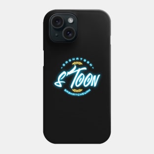 Neon Glow Stoon: Saskatoon Saskatchewan Nightlife Phone Case