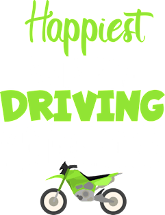 Motocross happiest driving Magnet