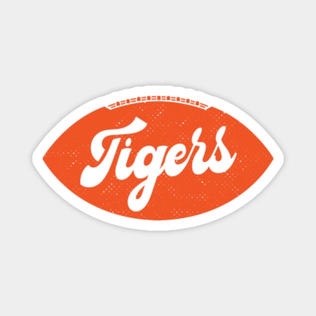 Retro Tigers Football Magnet by SLAG_Creative